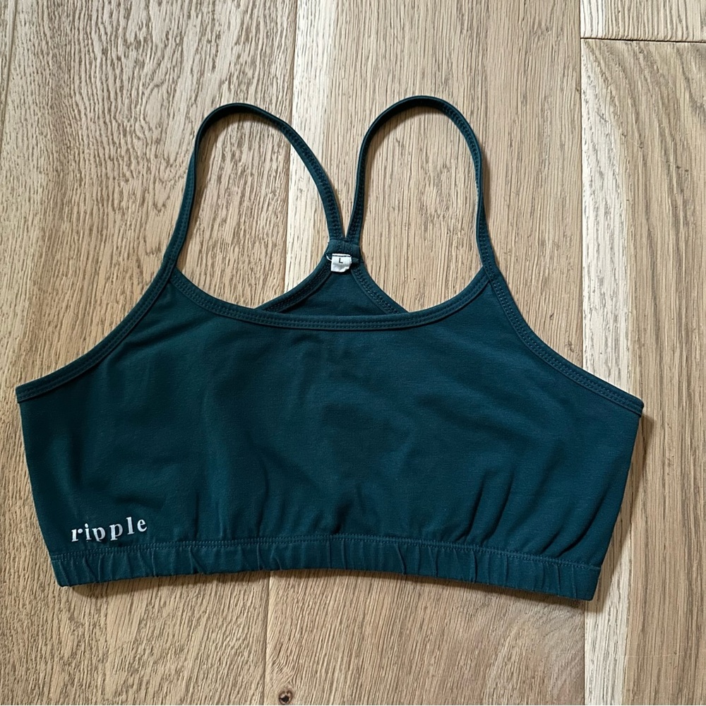 Ripple Yoga Wear Organic Cotton Criss Cross
Bra - Picture 4 of 5